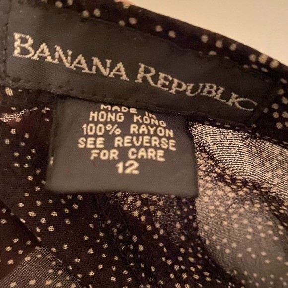 Banana Republic Pants Womens Size 12 Black Lightweight Wide Leg Casual Ladies - Picture 5 of 5